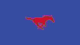 SMU Mustangs Football Logo