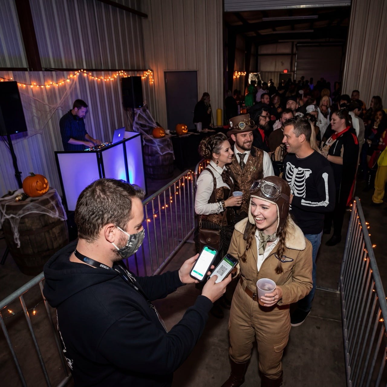 TickPick event management dashboard for a Halloween party