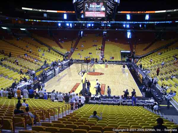 American Airlines Arena Floor Seating Chart