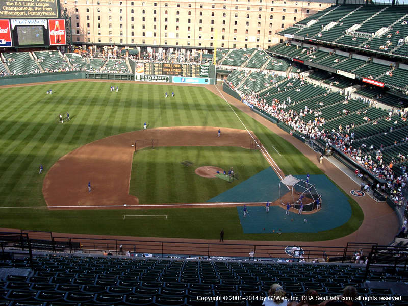 Oriole Park Seating Chart View