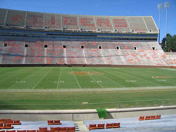 Frank Howard Field At Clemson Memorial Stadium Seat Views