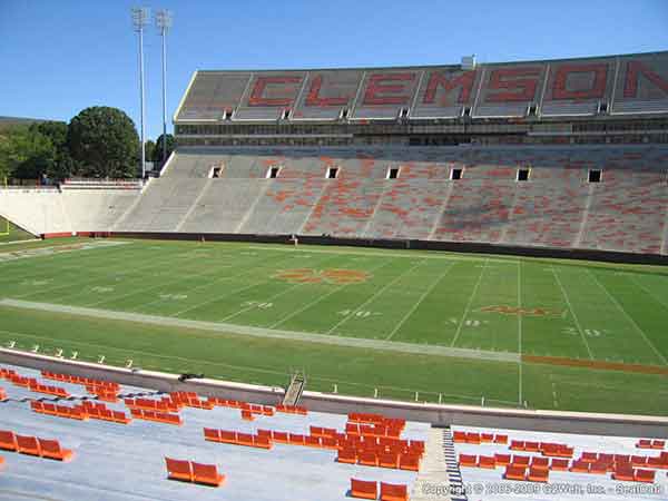 Frank Howard Field At Clemson Memorial Stadium Seat Views