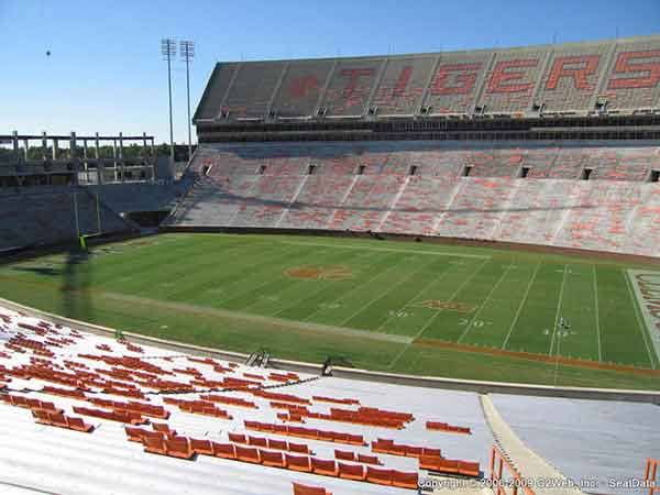 Frank Howard Field At Clemson Memorial Stadium Seat Views
