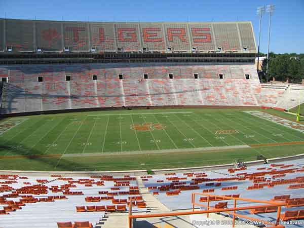 Frank Howard Field At Clemson Memorial Stadium Seat Views