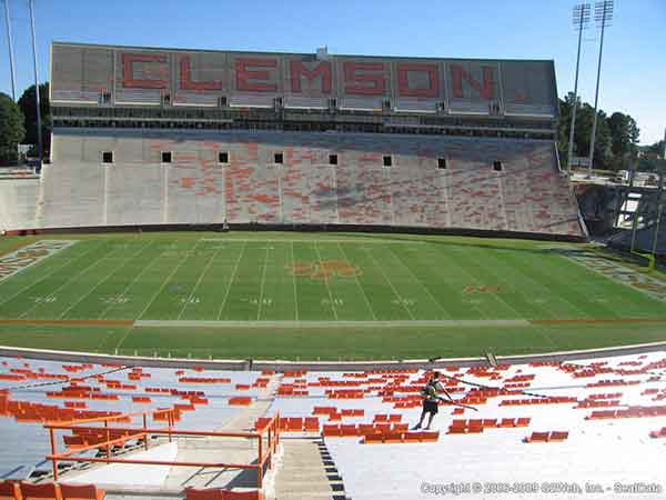 Frank Howard Field At Clemson Memorial Stadium Seat Views