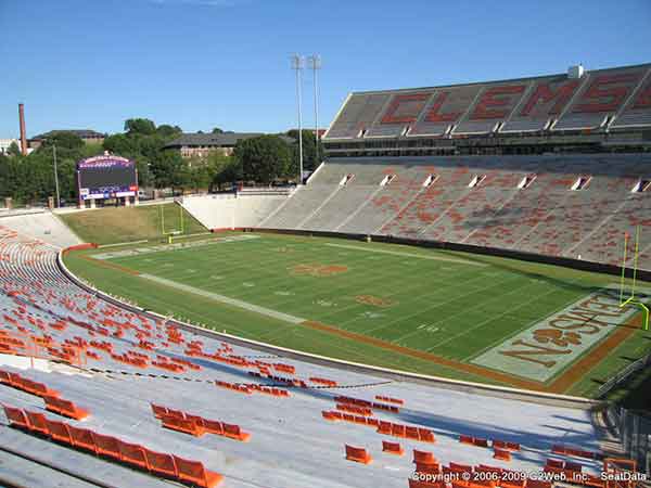 Frank Howard Field At Clemson Memorial Stadium Seat Views