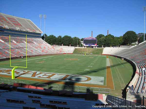 Frank Howard Field At Clemson Memorial Stadium Seat Views