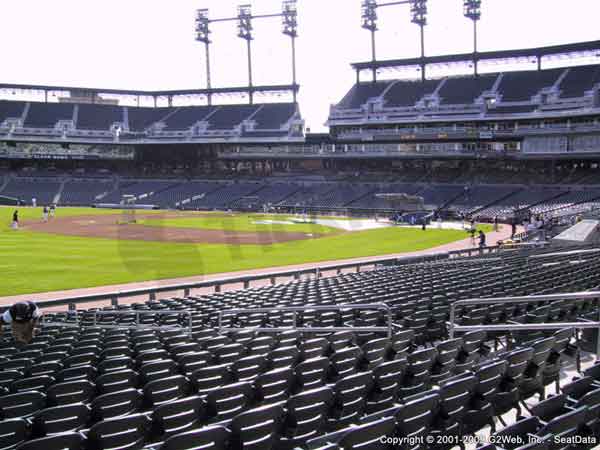 Comerica Park Seating Chart By Rows