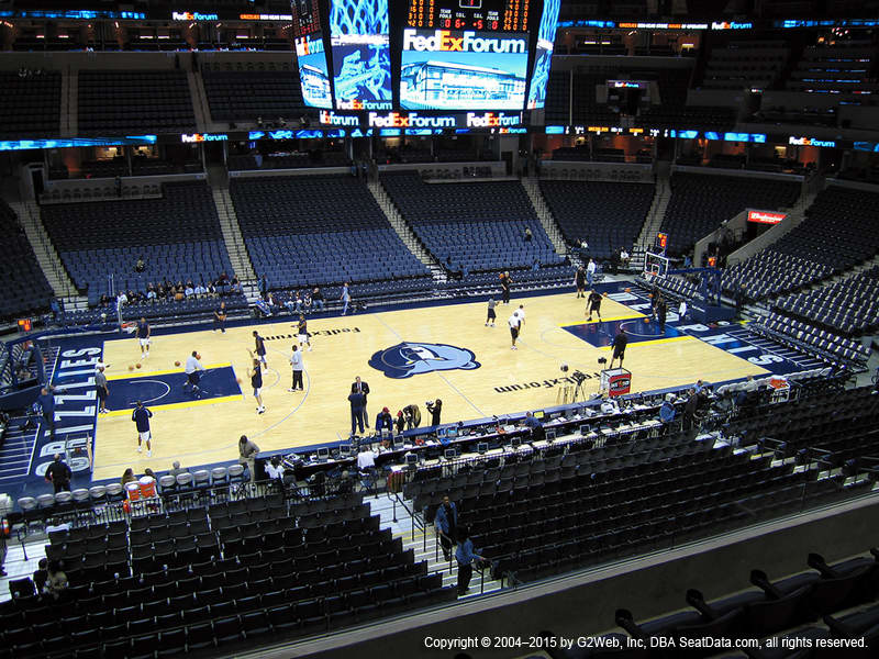 Fedexforum Seating Chart Plaza Level