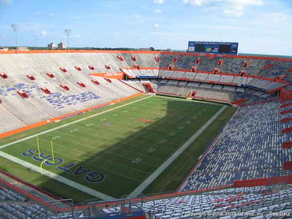 Ben Hill Griffin Stadium Seat Views Section By Section 1759