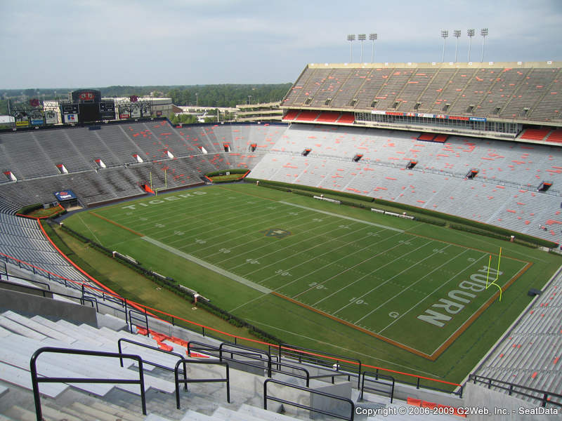 Jordan Hare Stadium Seating Map | Two Birds Home