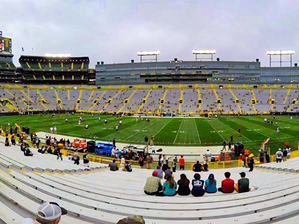 Lambeau Field Seat Views Section by Section