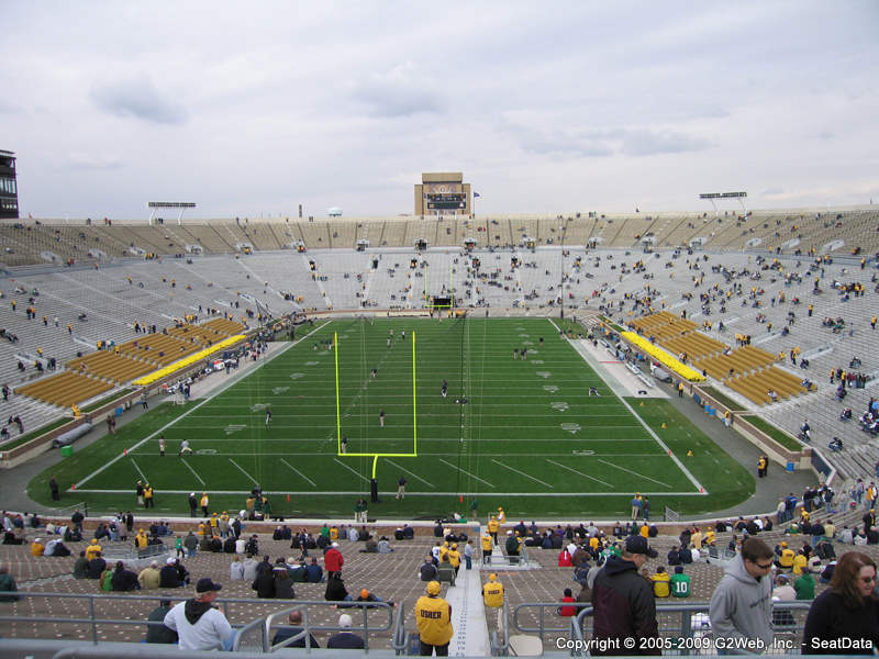 Notre Dame Football Seating Chart