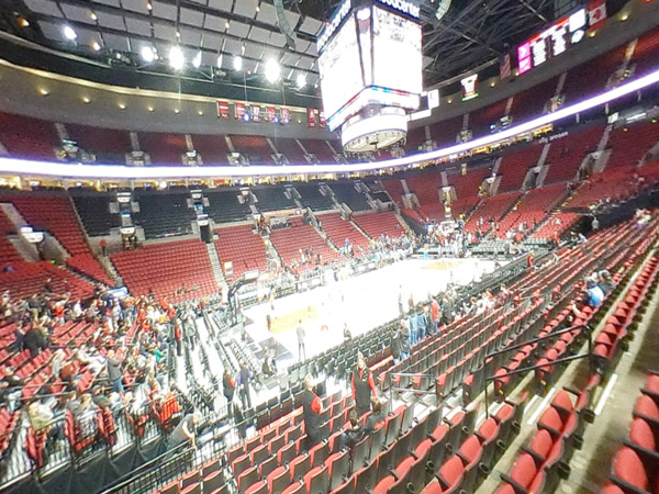 Moda Center at the Rose Quarter Seat Views Section by Section