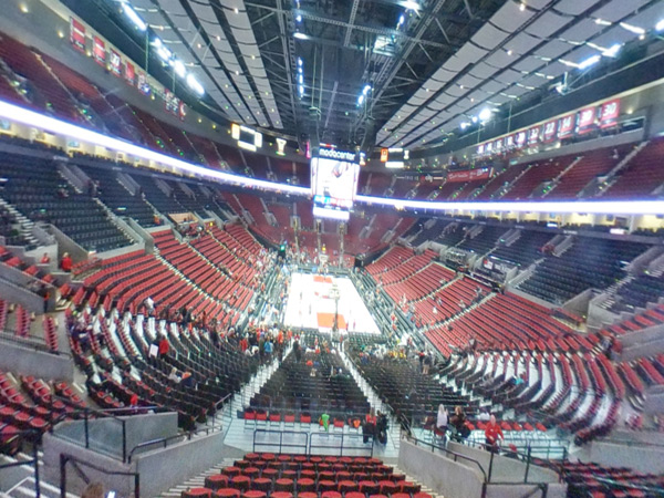 Moda Center at the Rose Quarter Seat Views Section by Section