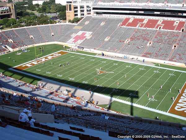 Darrell K. Royal - Texas Memorial Stadium Seat Views - Section by Section