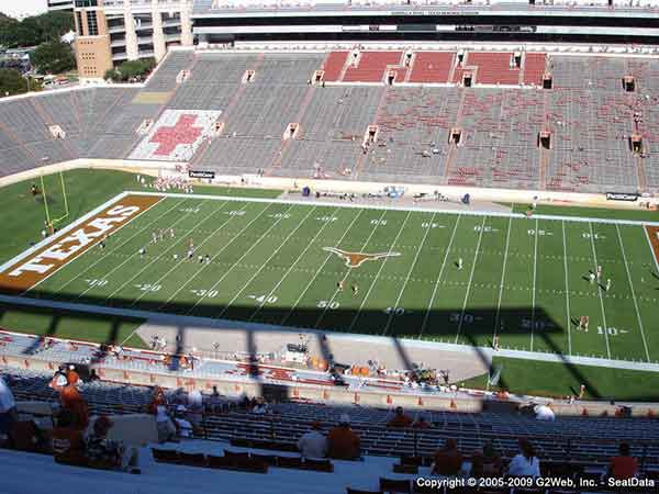 Darrell K Royal Texas Memorial Stadium Seat Views Section By Section