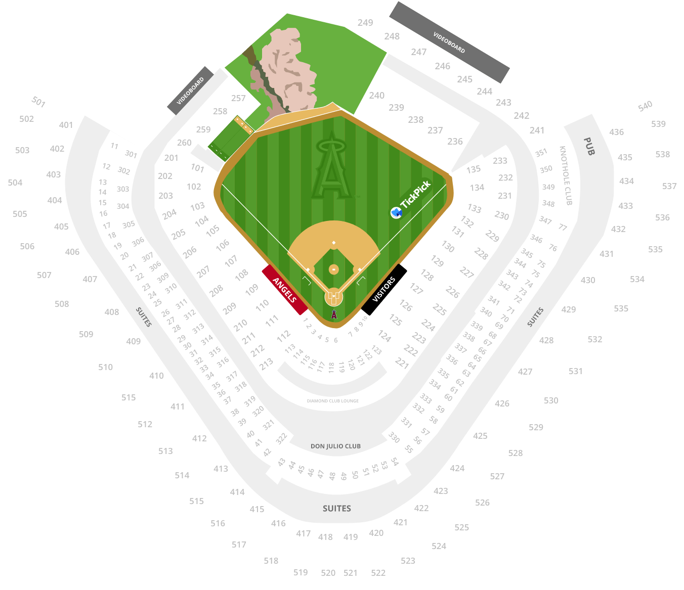 Los Angeles Angels Seating Chart