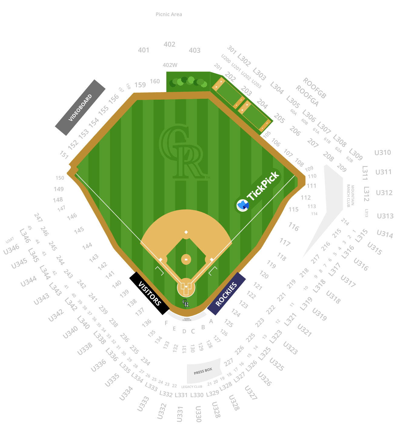 Colorado Rockies Seating Chart