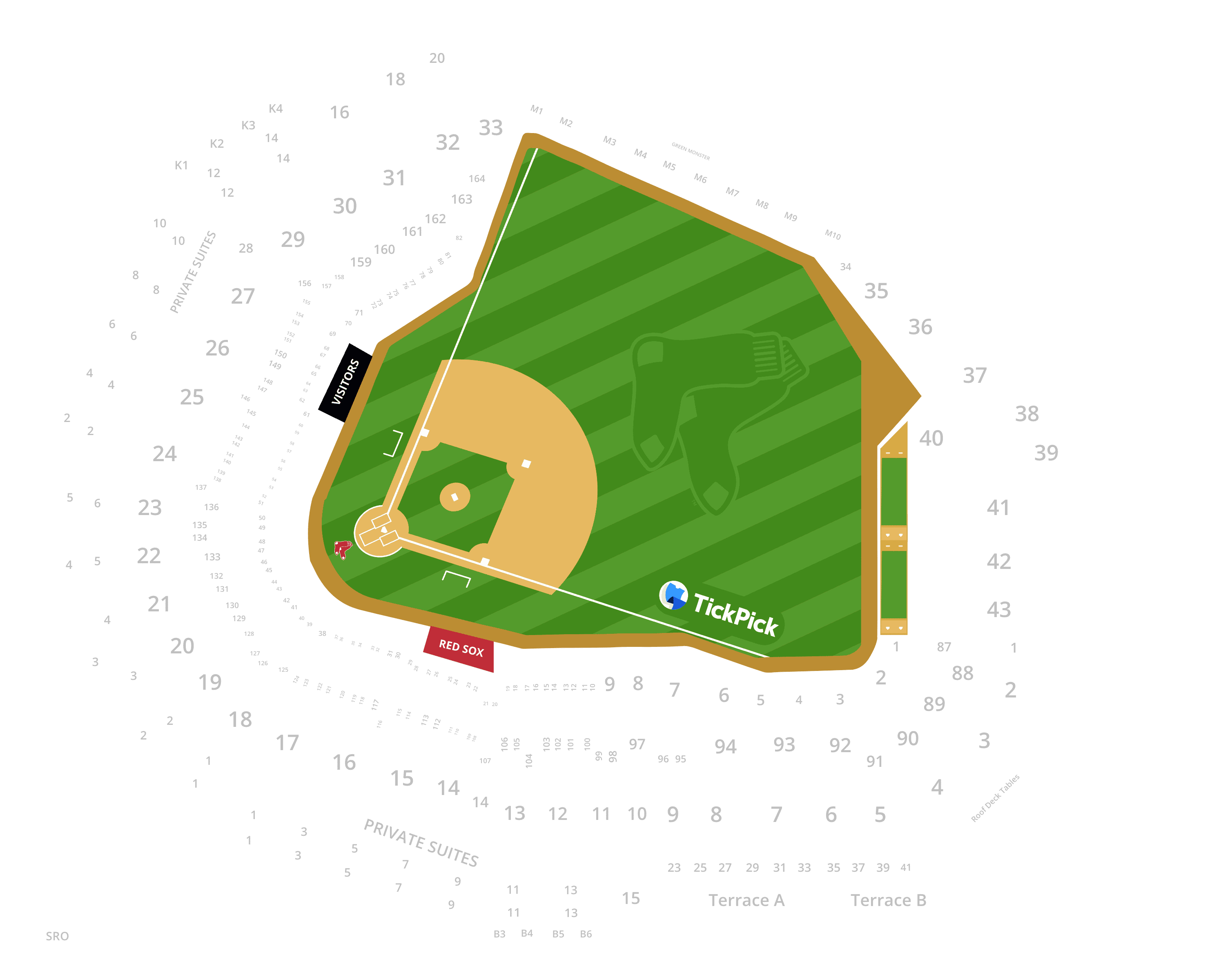 Boston Red Sox Seating Chart