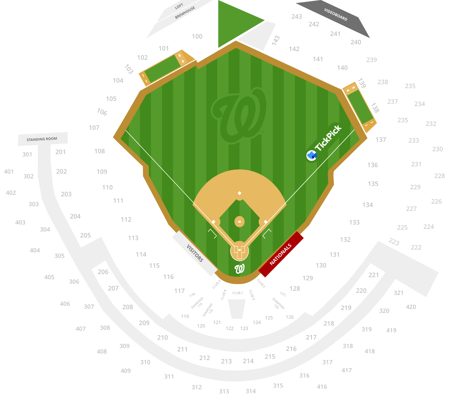 Washington Nationals Seating Chart