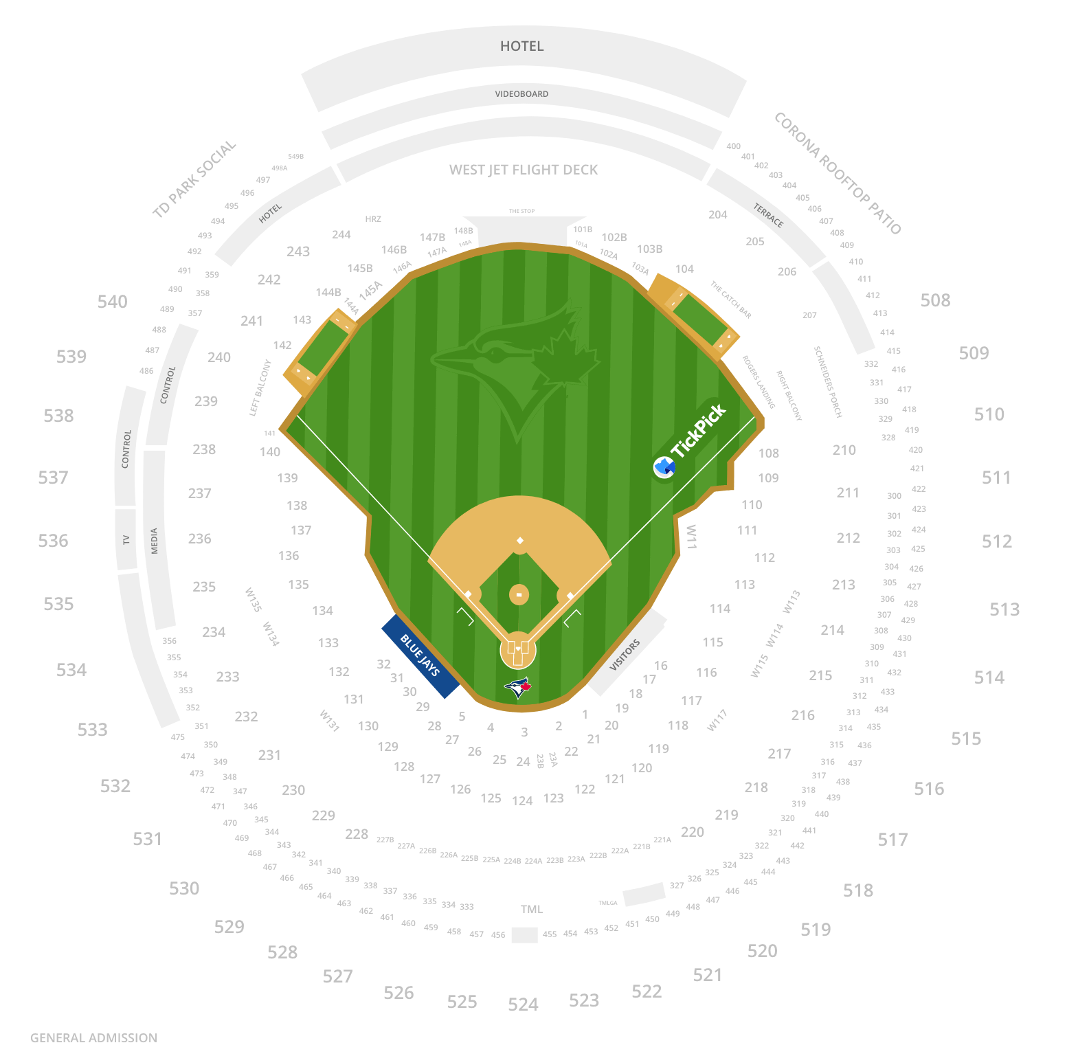 Toronto Blue Jays Seating Chart